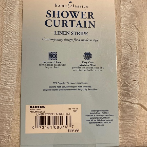 NWT!! Shower curtain - Picture 3 of 4